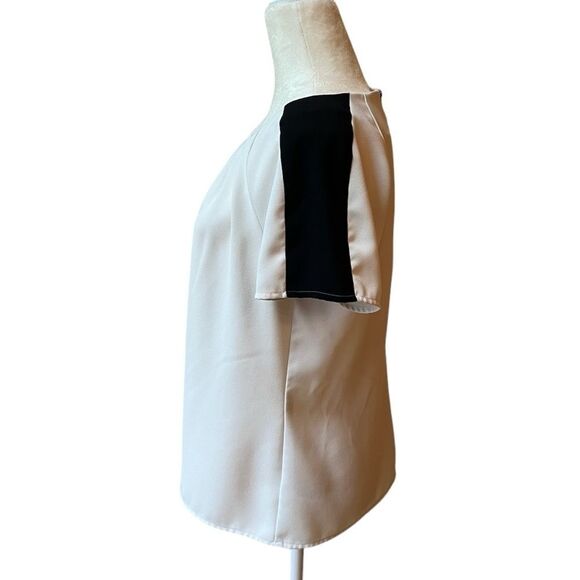 Calvin Klein Color Block Shoulder Blouse - Picture 7 of 14